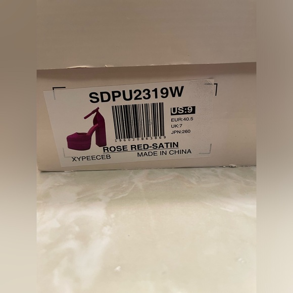 Dream Pairs Women’s High Chunky platform Heels- Hot PINK ankle strap SZ 9 - Picture 9 of 9